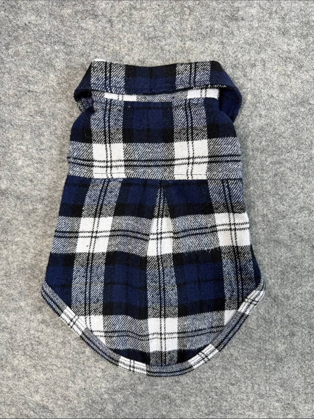 Lot of 3 Plaid Dog Shirts Small 7-10 lbs Button Front Pet Clothes